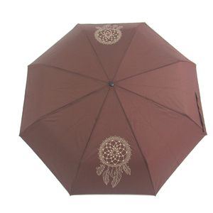 Ομπρέλα Βροχής Ombrelli Figaro 5014 Αντιανεμική καφέ χειροκίνητη
